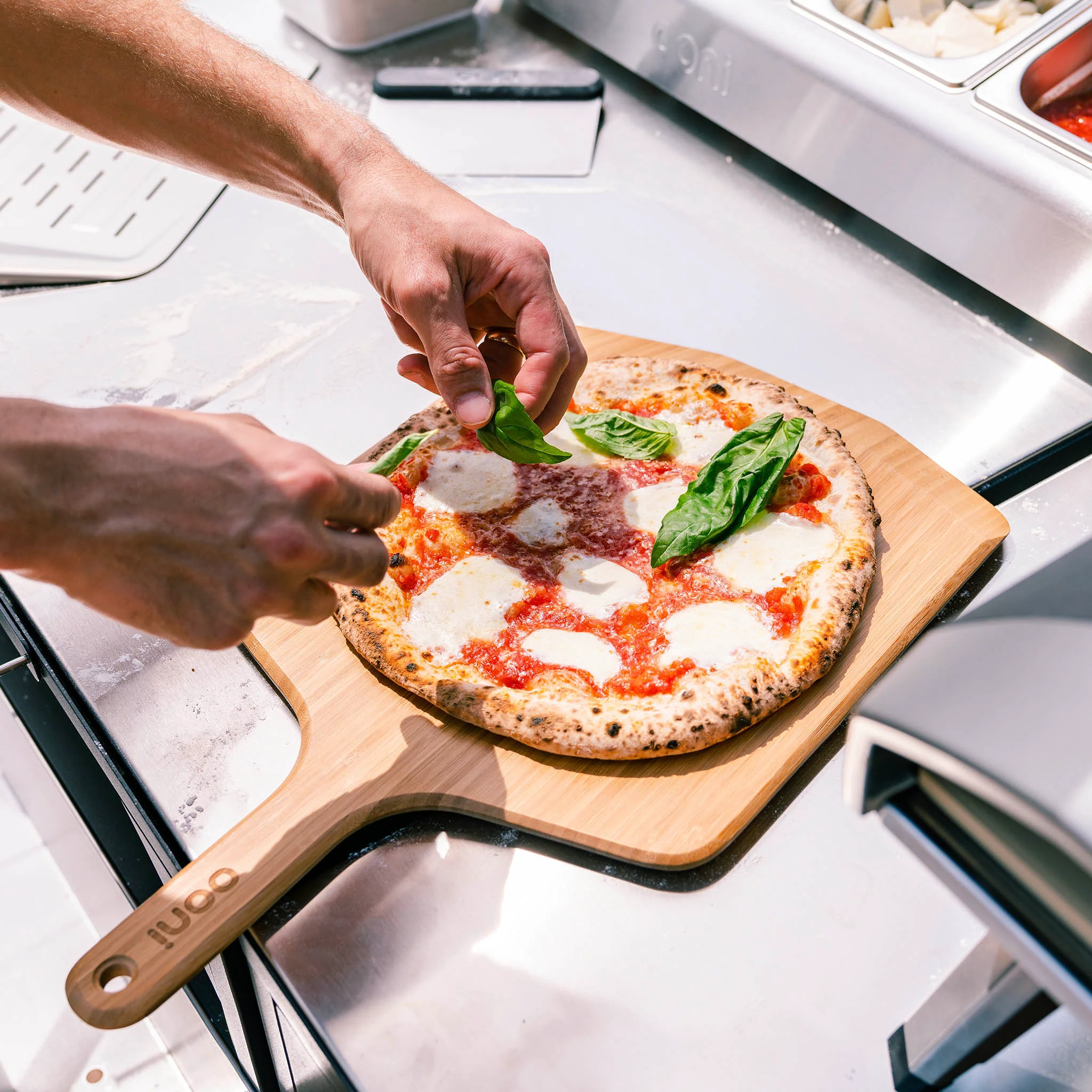 Ooni Bamboo Pizza Peel & Serving Board - Image 6